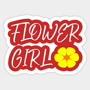 Flower Girl Sticker